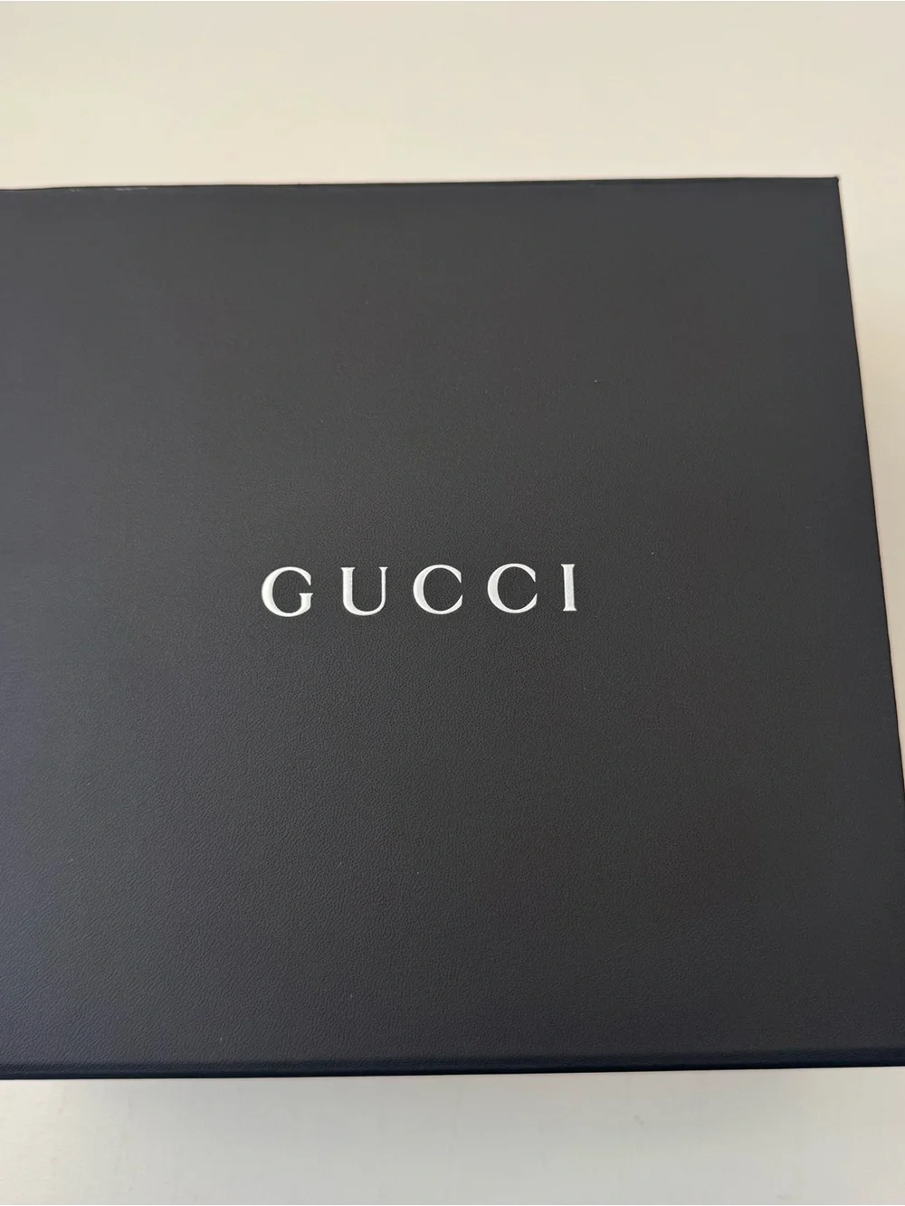 Men’s Gucci Black Leather Belt with Antique Gold Double G Buckle